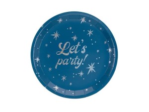 TALERZYKI LET'S PARTY! 23CM GRANATOWY 6SZT