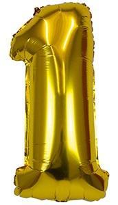 BALON FOLIOWY XXL 1 ZŁOTY 61CM