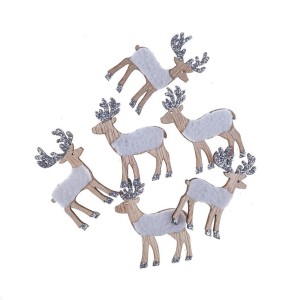 DREWNIANE JELONKI SAMOPRZYLEPNE 4X4,9CM 6SZT