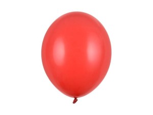 BALONY STRONG PASTEL POPPY RED 30CM 50SZT
