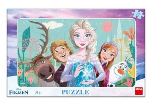 PUZZLE 15 RAMKOWE KRAINA LODU FROZEN II RODZINA