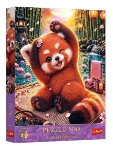 PUZZLE 500 CZARUJĄCA CZERWONA PANDA TREFL, TREFL