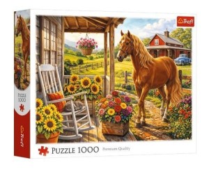 PUZZLE 1000 KOŃ NA FARMIE TREFL, TREFL