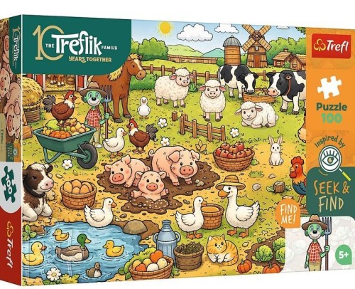 Puzzle 100 Wieś TREFL, Trefl