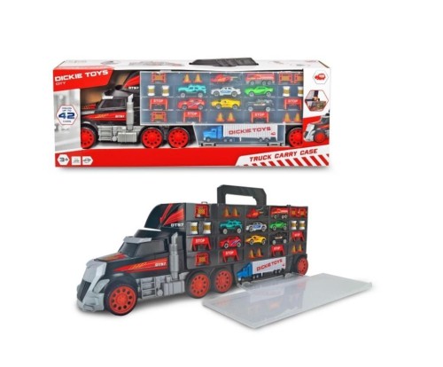 Cięzarówka i walizka 2w1 + autka, Dickie Toys