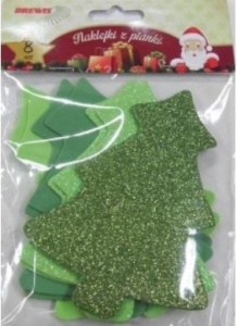 NAKLEJKI Z PIANKI BROKATOWE CHONKI
