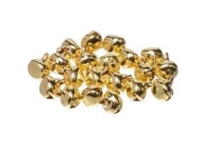 DZWONECZKI METALOWE ZŁOTE 1.2CM 20SZT