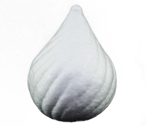 Styropianowa kula ozdobna 10x8cm 4szt