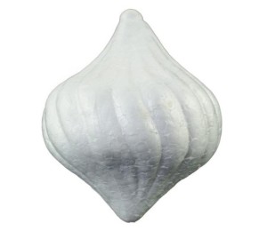 STYROPIANOWA KULA OZDOBNA 10X8CM 4SZT