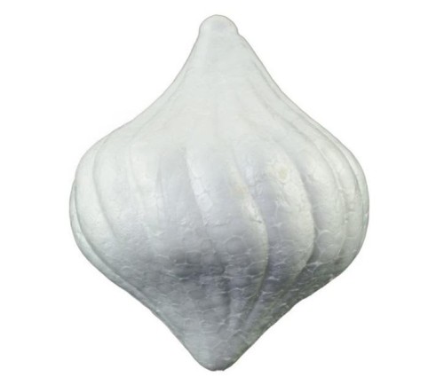 Styropianowa kula ozdobna 10x8cm 4szt