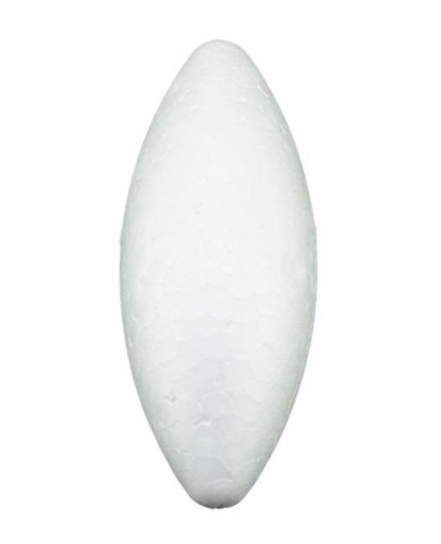 Styropianowa bombka podłużna 10x4cm 12szt