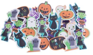 NAKLEJKI Z PIANKI HALLOWEEN 36SZT
