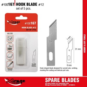 OSTRZA HOOK BLADE 5SZT