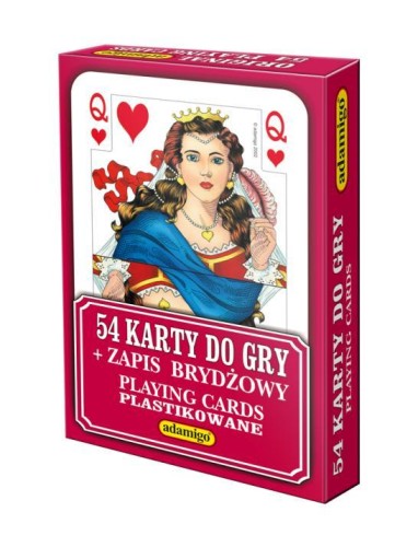 Karty do gry Adamigo 54 elementy, Adamigo