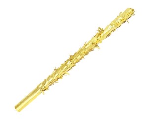 KIJ DO ROZBIJANIA PINIATY METALICZNY ZŁOTY 50CM