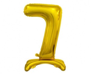 BALON FOLIOWY B&C CYFRA STOJĄCA 7 ZŁOTA 74CM