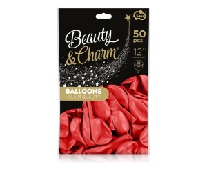 BALONY BEAUTY&CHARM METALICZNE 30CM 50SZT