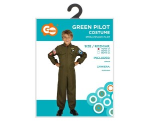 STRÓJ DLA DZIECI PILOT KOMBINEZON ROZM.120/130CM