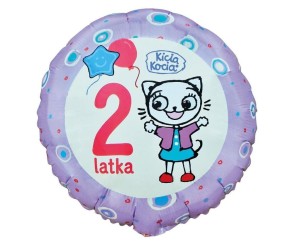 BALON FOLIOWY KICIA KOCIA 2 LATKA 46CM