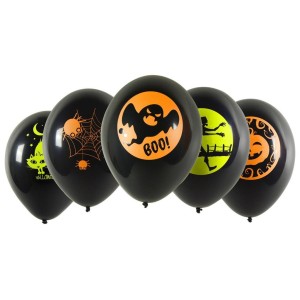 BALONY Z NEONOWYM NADRUKIEM 5SZT
