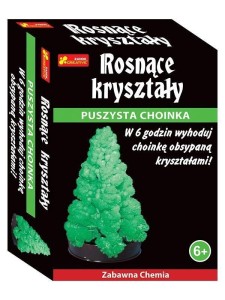 ROSNĄCE KRYSZTAŁY. PUSZYSTA CHOINKA ZIELONA