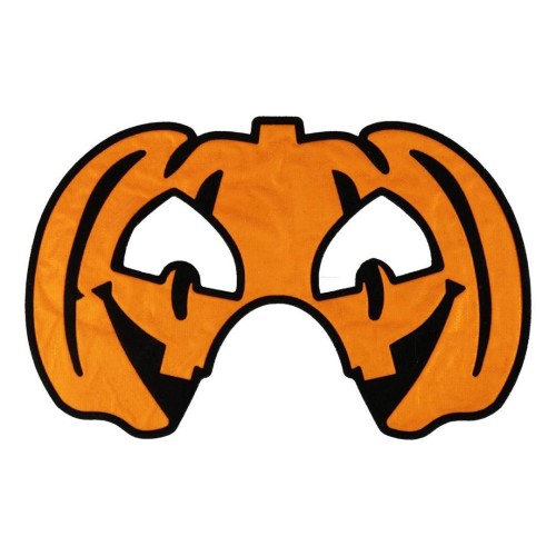 Maska na Halloween flokowana Dynia