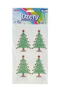 DŻETY SAMOPRZYLEPNE CHOINKI 4SZT
