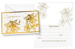 ZAPROSZENIE KWIATY