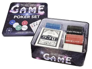 POKER, KARTY, ŻETONY, ADAR