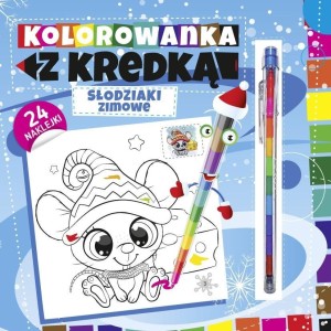 KOLOROWANKA Z KREDKĄ. SŁODZIAKI ZIMOWE
