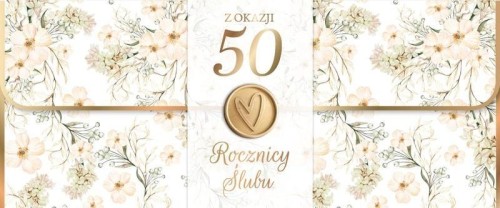 Karnet Rocznica Ślubu 50