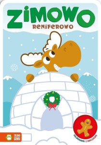 KOLOROWANKI Z NAKLEJKAMI. ZIMOWO RENIFEROWO