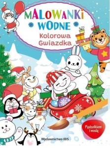 PĘDZELKIEM I WODĄ. MALOWANKI WODNE. GWIAZDKA