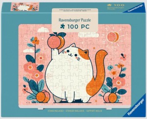 PUZZLE 2D 100 PEACH FLAVORED MINI, RAVENSBURGER