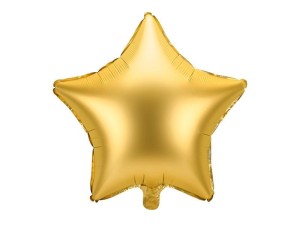 BALON FOLIOWY GWIAZDKA 48CM ZŁOTY