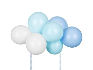 BALONOWY TOPPER NA TORT NIEBIESKI 29CM
