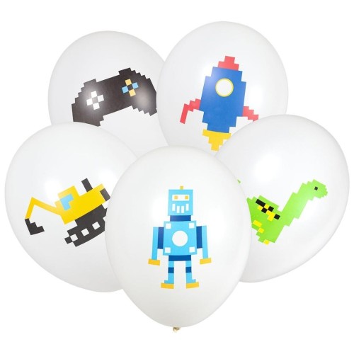 Balony Klocki 28cm 5szt