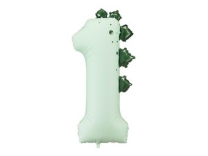 BALON FOLIOWY CYFRA 1 DINOZAUR 92CM