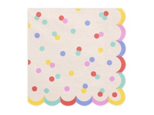 SERWETKI KONFETTI 33X33CM 20SZT