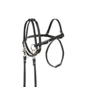 OGŁOWIE DLA HOBBY HORSE SKIPPI EKOSKÓRA CZARNE