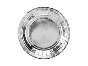 TALERZYKI SREBRNE 18CM 6SZT