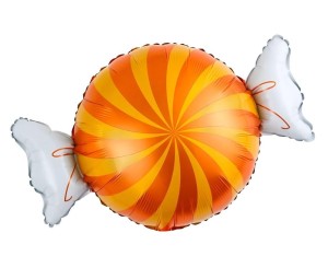 BALON FOLIOWY CUKIEREK POMARAŃCZOWY 34X53CM