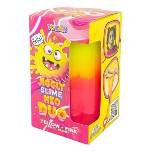 JIGGLY SLIME NEO DUO ŻÓŁTO-RÓŻOWY 430G, TUBAN