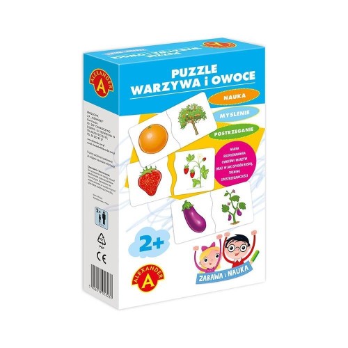 Zabawa i Nauka - Puzzle Warzywa i Owoce ALEX