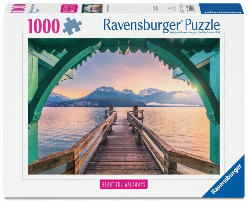 Puzzle 1000 Footbridge at Lac d'Annecy