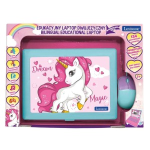 LAPTOP EDUKACYJNY 124 FUNKCJE JEDNOROŻEC, LEXIBOOK