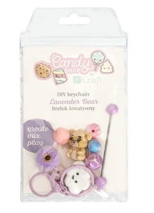 BRELOK KREATYWNY LAVENDER BEAR, DALPRINT DPCRAFT