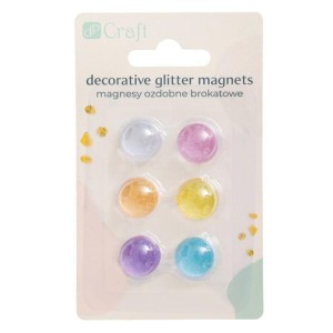 MAGNESY OZDOBNE BROKATOWE 6SZT, DALPRINT DPCRAFT