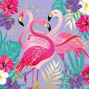 KARNET UNIWERSALNY - SHINY FLAMINGOS