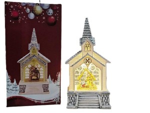 LAMPION LED Z MOTYWEM ŚWIĄTECZNYM